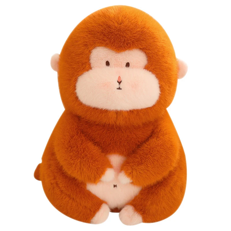 In stock mini  hot selling cute malo-monkey plush  realistic animals stuffed monkey for children