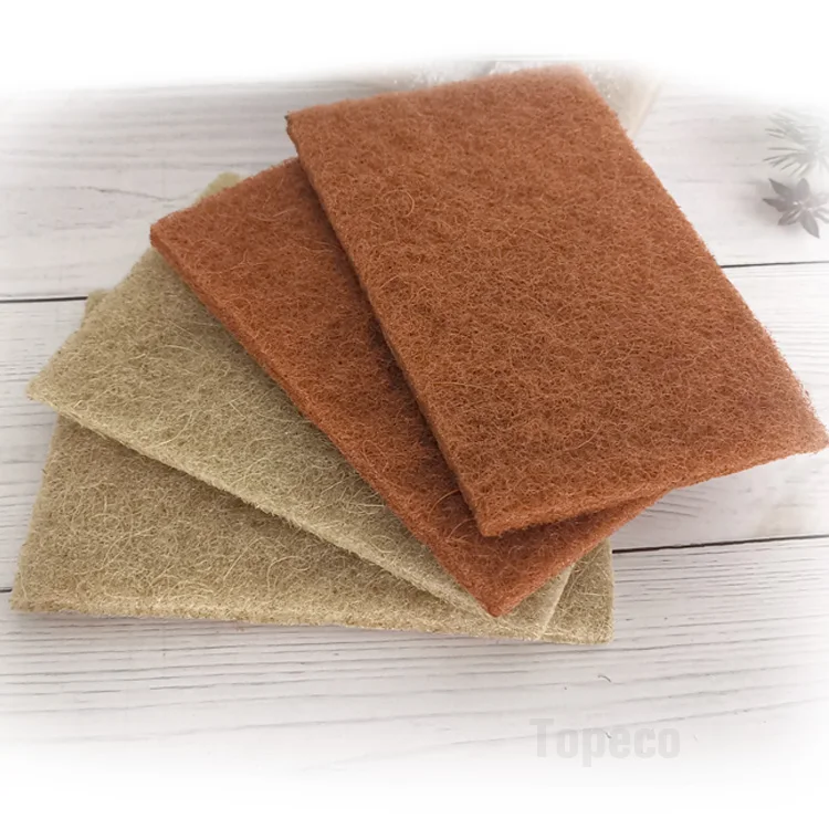 Topeco ноль отходов биоразлагаемый на растительной основе кокосового ореха грецкого скруббер губка Кокосовая Скорлупа для посуды