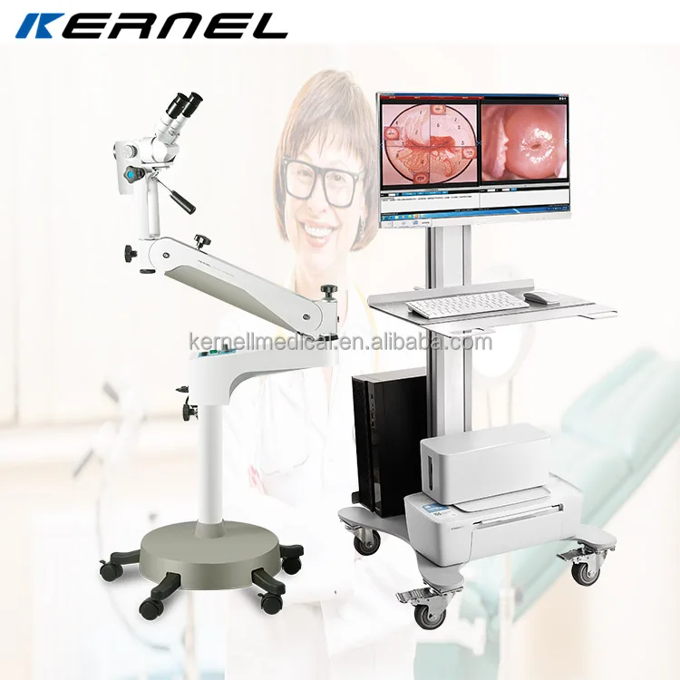 Medical Endoscope Vaginal Colposcopy Digital Imagine Portable Trolley Colposcope Gynecozlogy Optical Colposcope