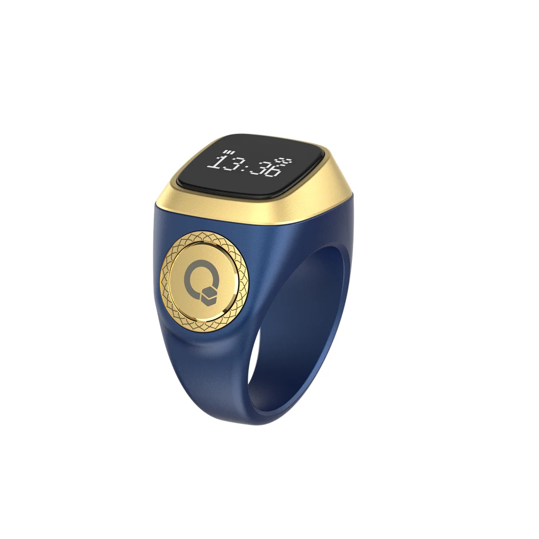 OEM 2024 Muslim ring smart prayer reminder make tasbih men smart ring for phone 0.49 inch screen button smart ring