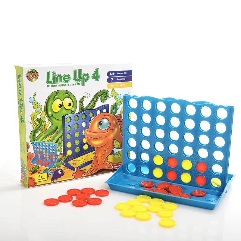 Big Size Four With Chess Kids Early Educational Toys 1 Set Toys-Bingo Line up 4 Game for Children