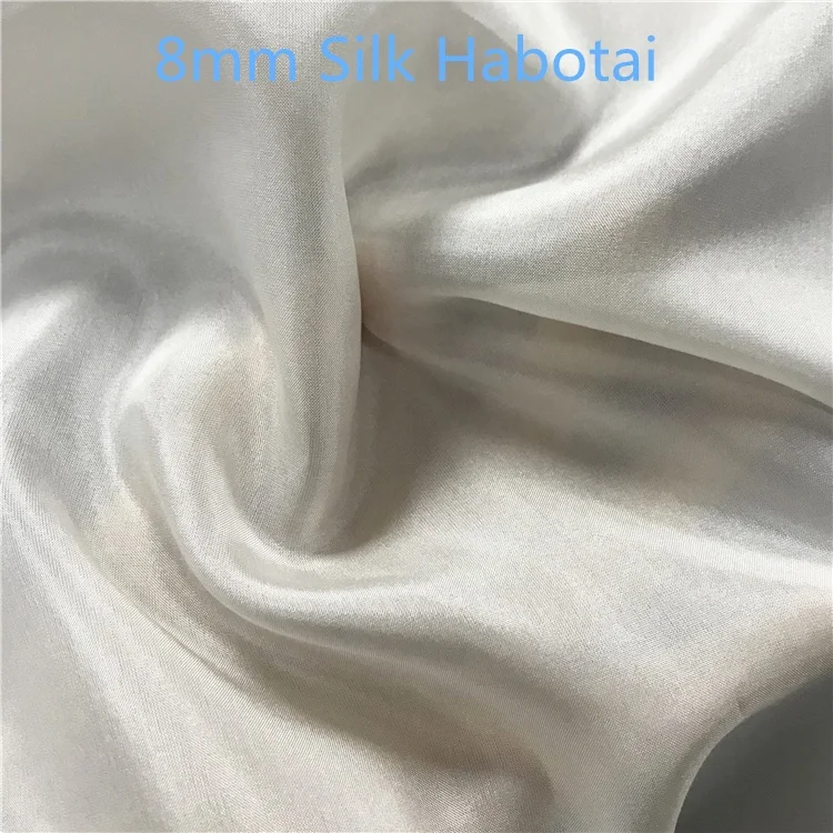 5mm/6.5mm/8mm/10mm/12mm Silk Habotai Undyed Natural Habotai Silk Fabric for dyeing batik