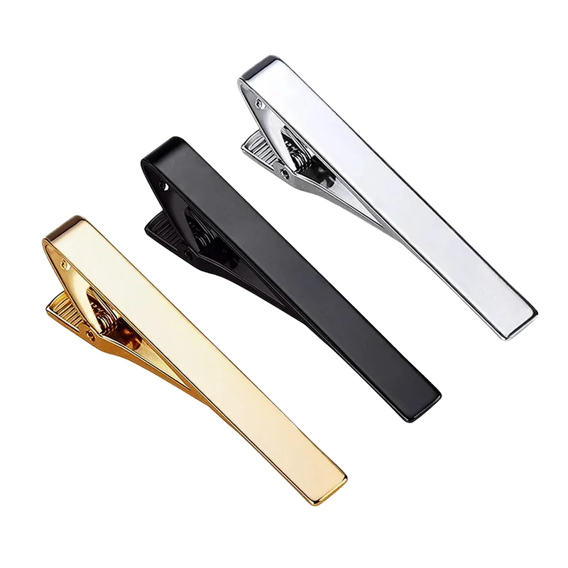 Engraving Logo Color Metal Custom High Quality Blank Tie Clip Regular Skinny Ties Necktie Wedding Business Clips for Men Women