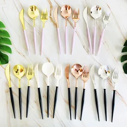 BPA Free Plastic Knife Fork Spoon Disposable Cutlery Set Party Flatware for Wedding Birthday