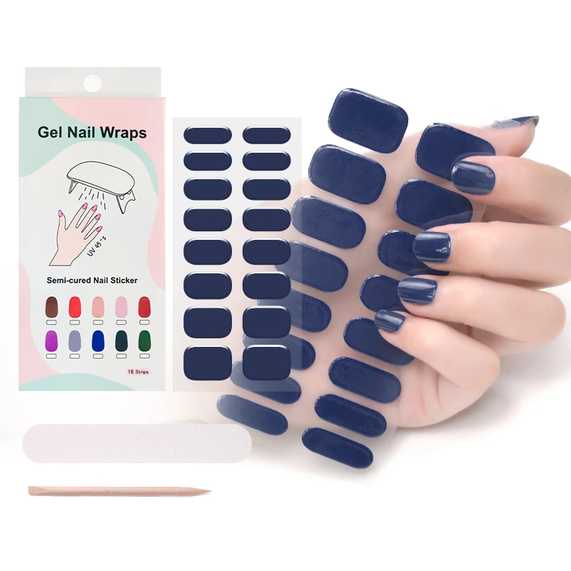  Полупрочный гель Beautysticker наклейка для ногтей УФ-лампа гель-наклейка OEM в