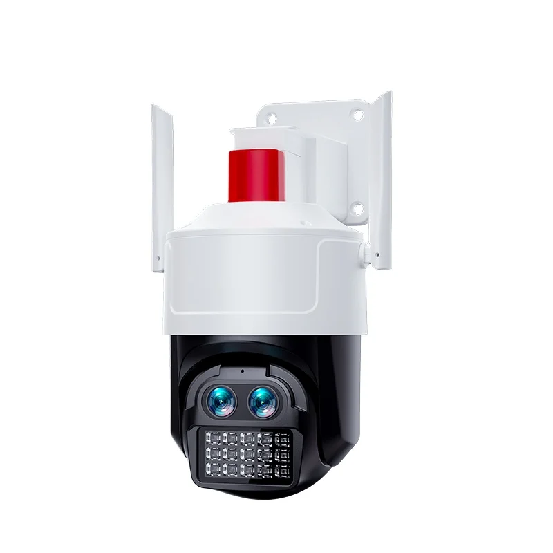 Double lens Test Wifi Outdoor Security Night Vision Ip Camera Camera Double Lens Hd 4k Uhd Wireless Ptz Auto Tracking Full Color