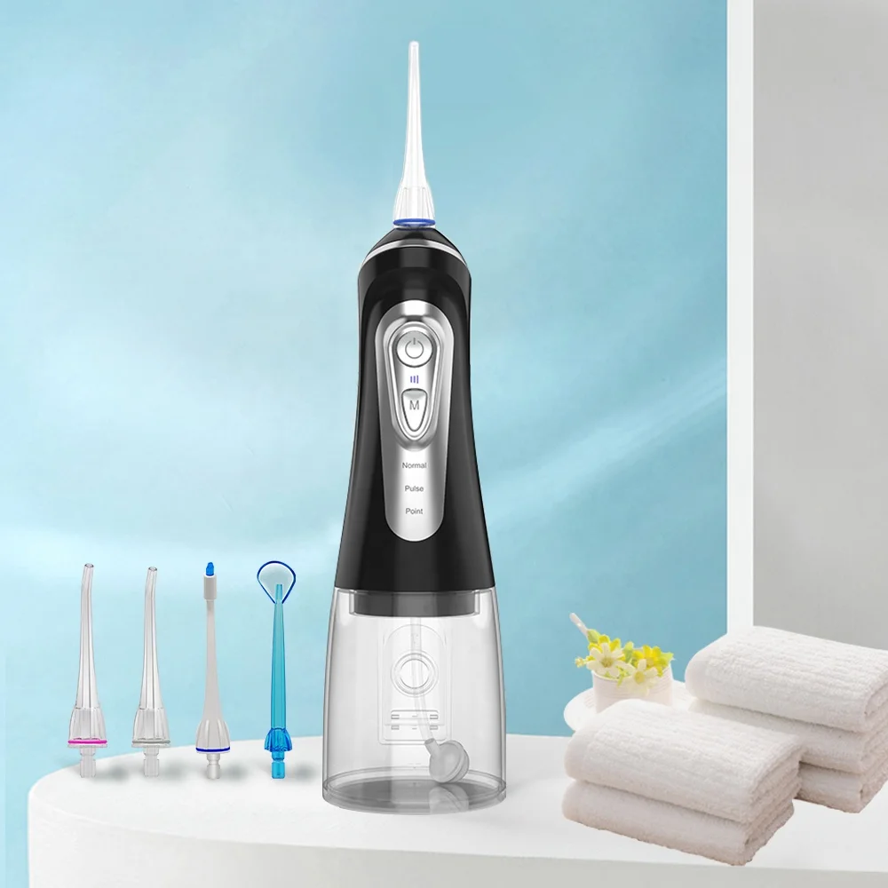 wireless electric Portable water flosser dental spa oral irrigator Detachable 320ml big water tank
