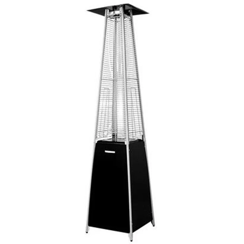 
Standing gas patio heater in brown hammered 