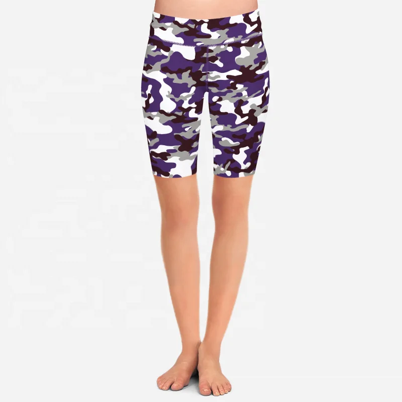 2021 custom Camo printing bike shorts High Waisted Mountain Bike Cycling Shorts With Logo
