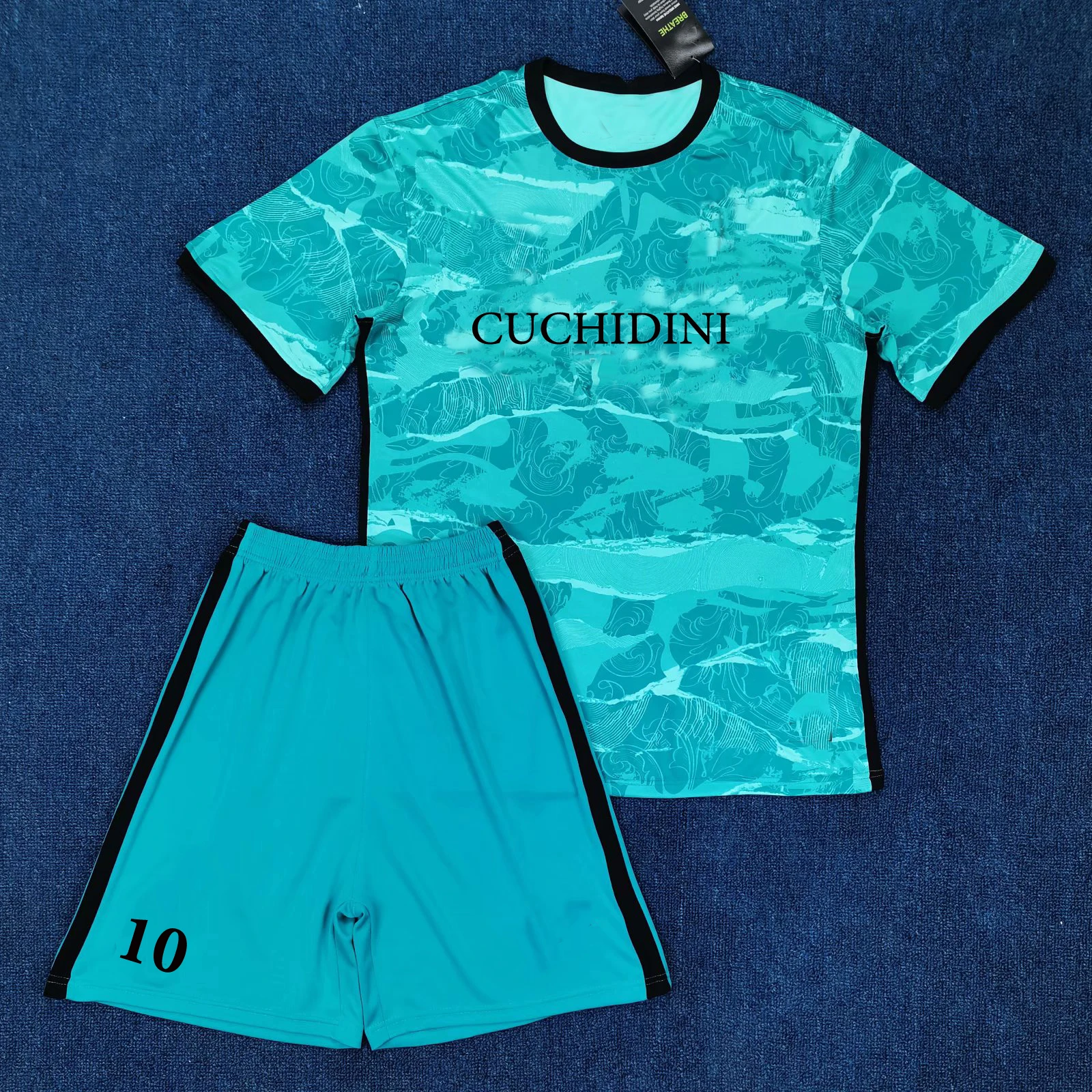 
Wholesale in stock customized top grade thailand quality soccer jersey with cheap price 