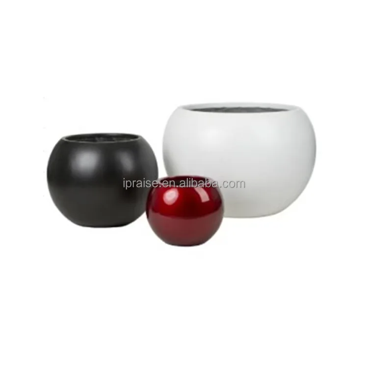 Garden large decor fiber cement planters / fiberglass planter flower pot / clay flower pots cheap