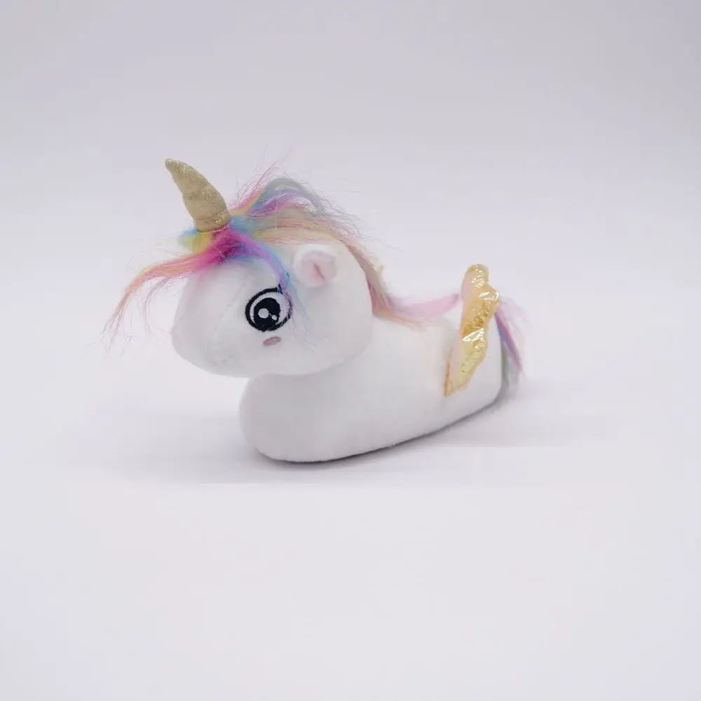 New arrival women winter cartoon animal indoor warm plush home angel unicorn slippers