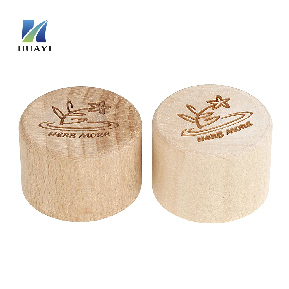 Lids for Perfume Bottles Perfume Cap Hot Sale High Quality Wooden Polishing Artificial Wooden Bottles Packaging HUAYI as Picture