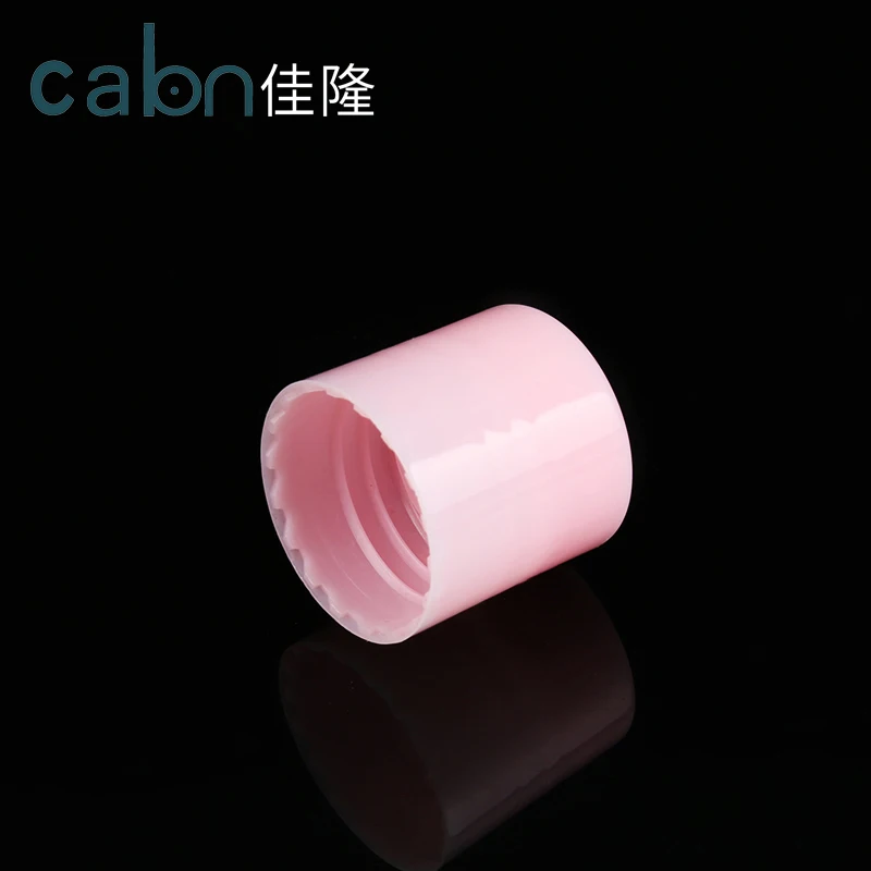 Customized plastic screw disc cap 24/410 pink disc top cap for liquid bottle