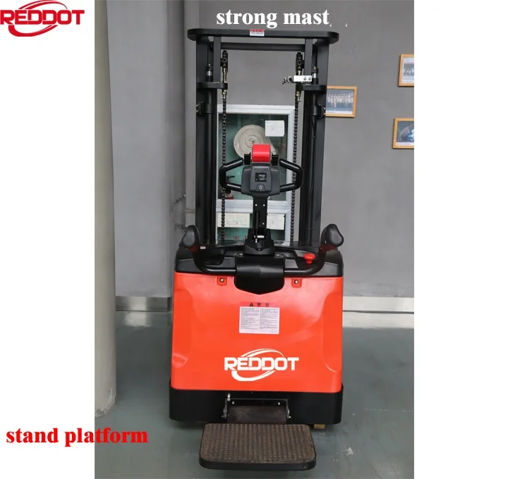 Reddot экономный вертикальный подлокотник, Электрический поддон-штабелер с начальным подъемом