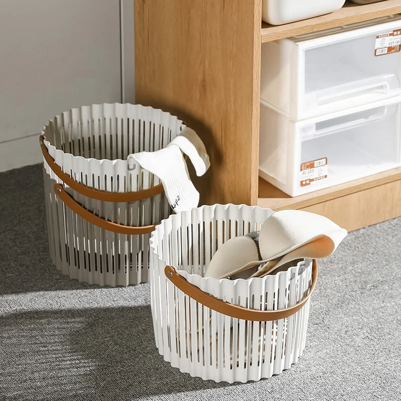 Cheap Foldable Storage Basket For Bathroom Dirty Clothes Laundry Basket Sundries Clothes Storage Boxes Kids Toys Organizer