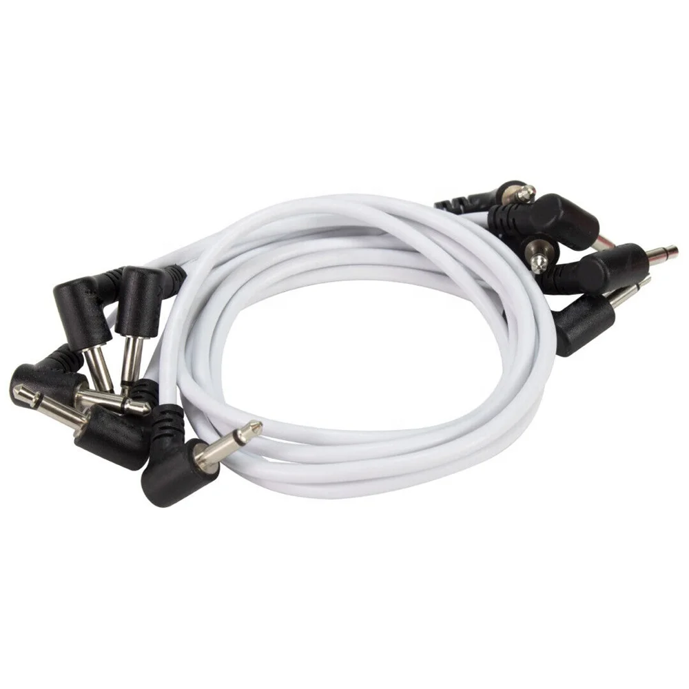 Right Angled Modular synth Mono Patch Cable 3.5mm Eurorack