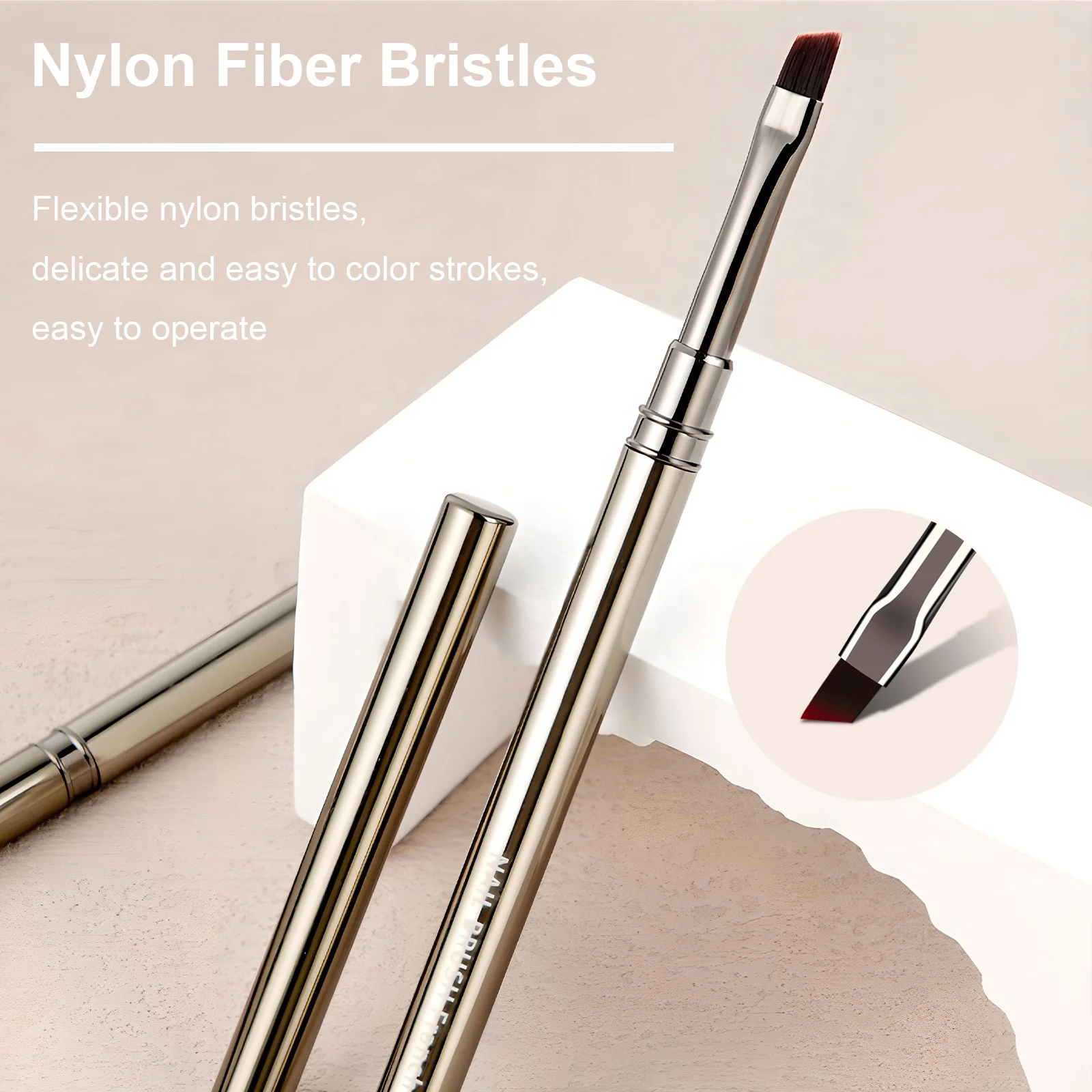 Professional High Quality Metal Handle Painting UV Gel Brush Set nail art brushes Nail Extension Tool Pen for manicure