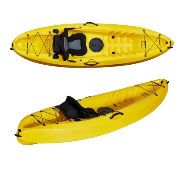 LSF 2024 Popular 2.7m One Person Single Seating Adult &Kid Plastic SOT  Kayak Boat Canoe With Accessory