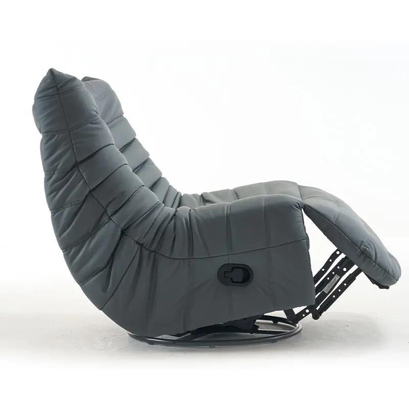 Modern European Style Living Room Electric Single Lounge Leisure Leather TV Massage Elderly Rocking Swivel Recliner Sofa Chair