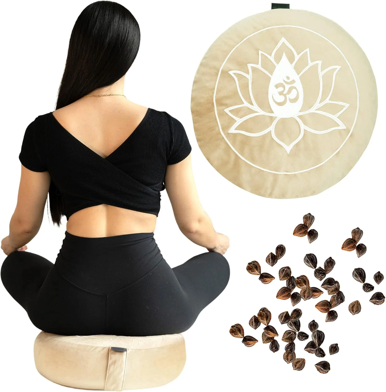 Custom Eco-Friendly Buckwheat Meditation Cushion for Enhanced Comfort Pain Relief and Yoga with Natural Filling For Sitting