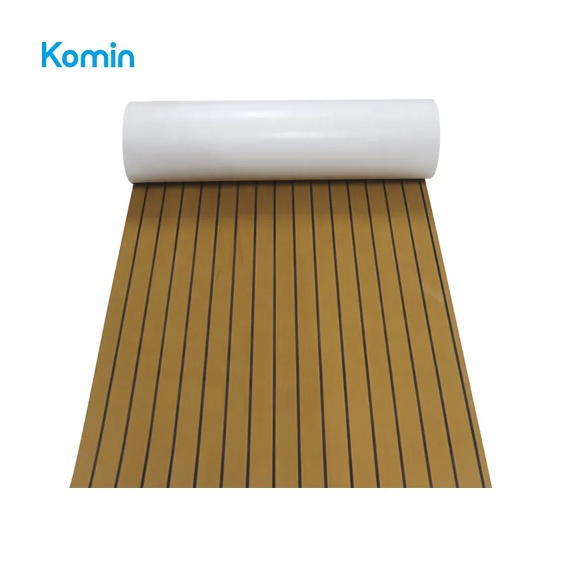 Komin Faux Teak EVA Foam Boat Flooring Light Brown Marine Decking