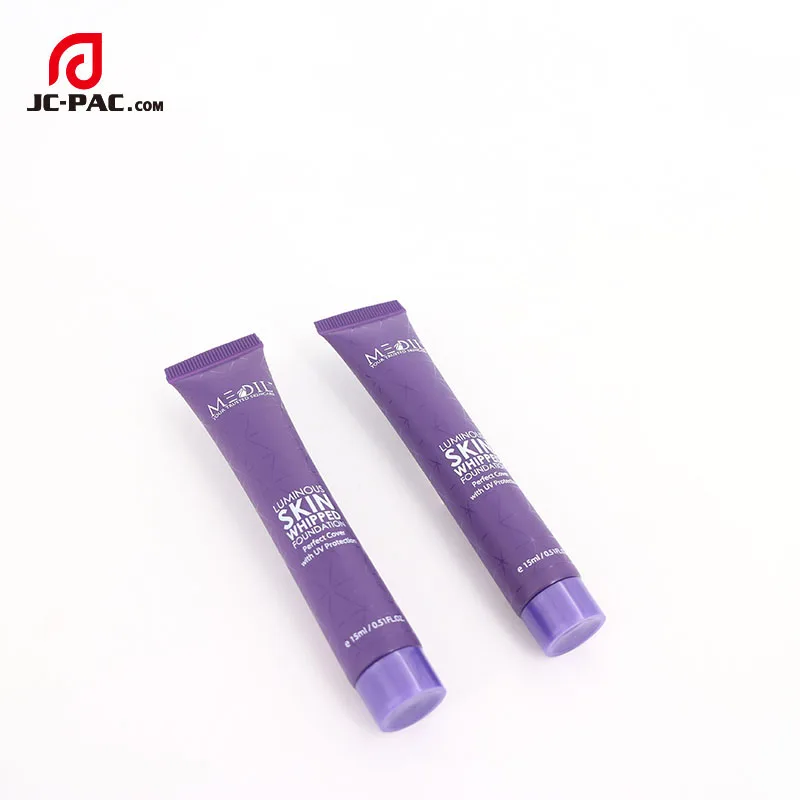 Purple Colored Cosmetic Plastic PE Tube for Foundation Packaging