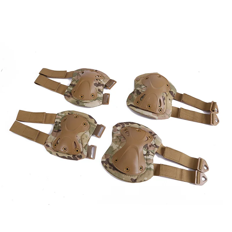 Outdoor Rock Climbing Skiing Game CS Color Knee Elbow Protective Pads