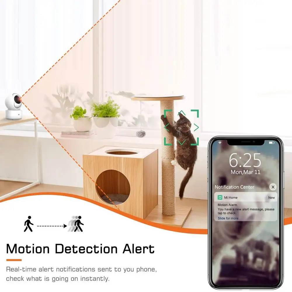 
Xiaomi Mi Smart IP Cam 1080P 360 Wifi Wireless Home Security Camera Baby Pet Monitor 