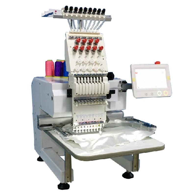 Factory sale directly 12/15 needles single head sewing computerized embroidery machine prices for sale