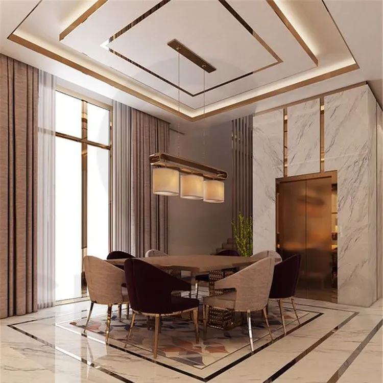 Free Sample Metal Wall Floor Flat Metal Skirting Board Trim Tile Inox 304 Stainless Steel Floor Covers Strip for Wall