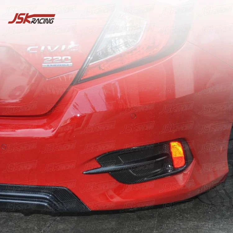 Задняя противотуманная фара из углеродного волокна для 2016 HONDA CIVIC