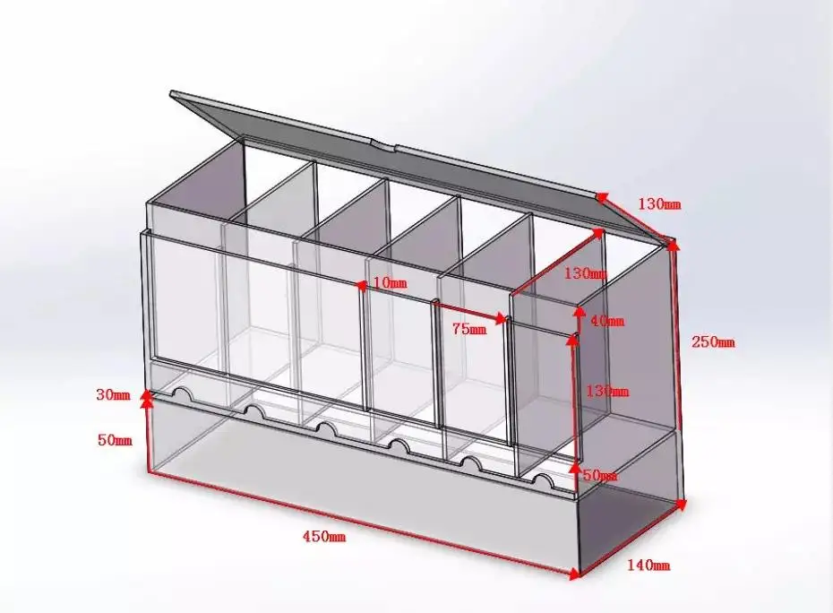 Custom Tcg Mtg Yugioh Po kemon Booster Packs Display Wholesale 3 Or 6 Slot Acrylic Booster Pack Dispenser