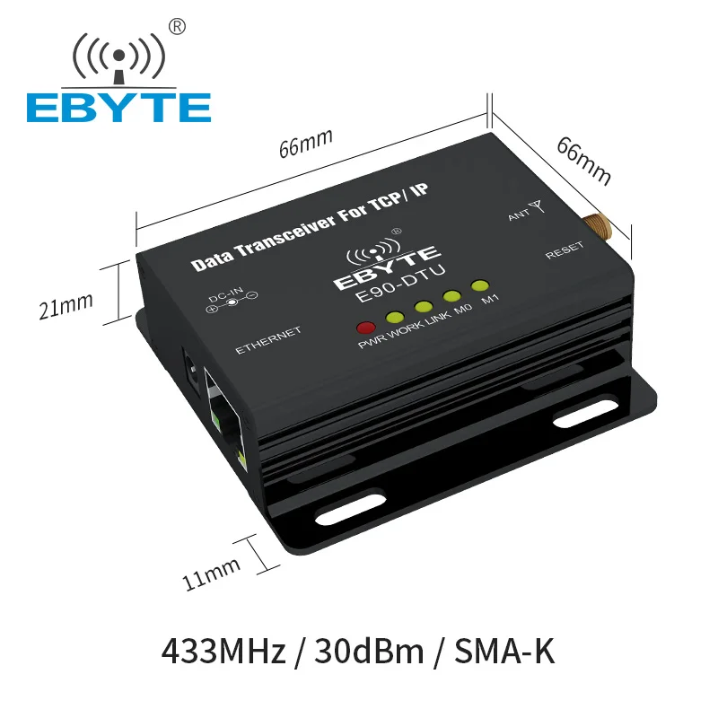 Ebyte ModBus 433mhz Ethernet wireless rf transceiver 1W iot module Modbus TCP to Modbus RTU Gateway