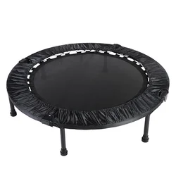 40 Inch Folding Mini Rebounder Trampoline Foldable Small Indoor Garden Fitness Trampoline with 220lbs Weight Limit Safety Pad 6