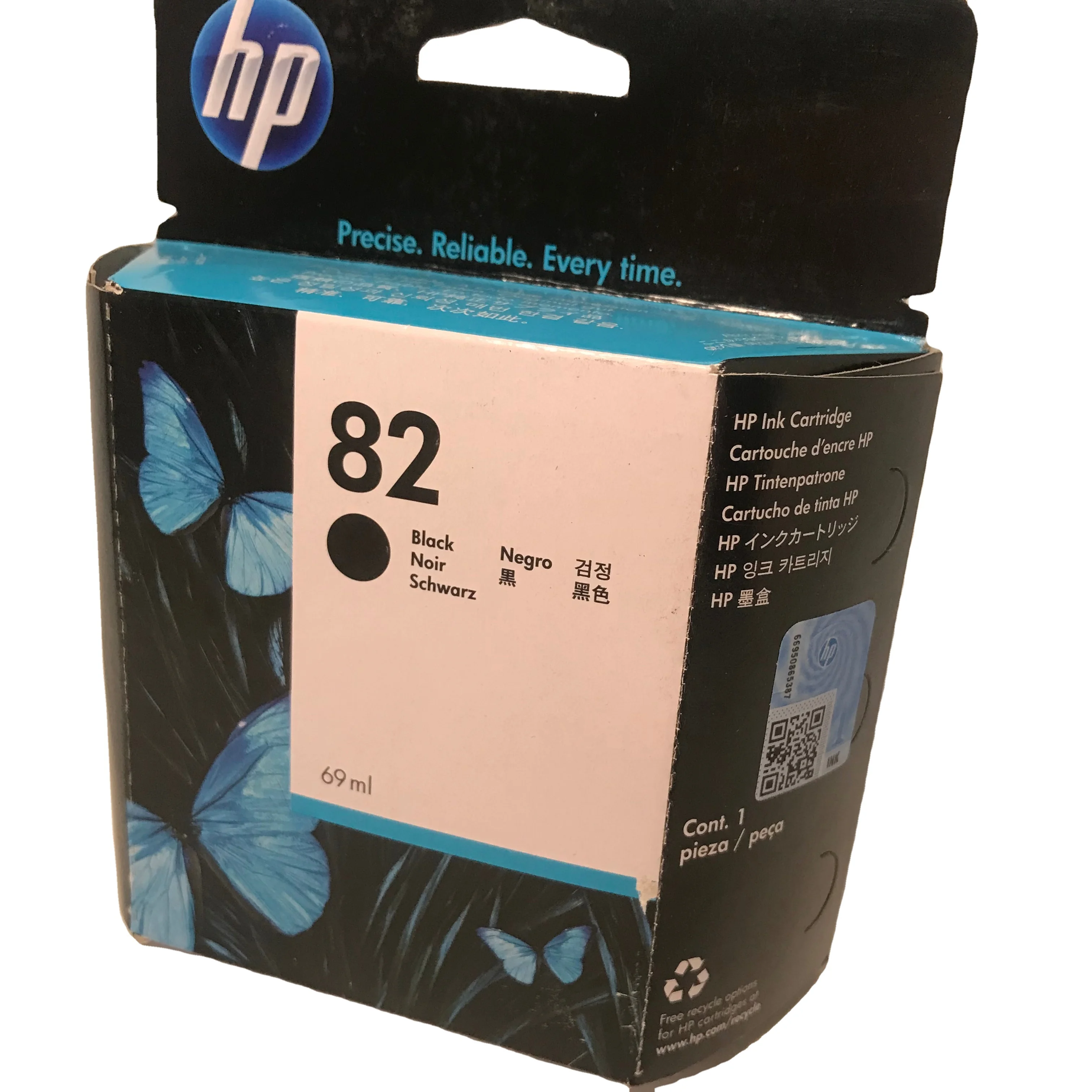 Оригинальный новый картридж с 82 чернилами для принтеров HP Designjet 510ps CJ996A и CJ997A CH565A C4912A C4913A 69 мл