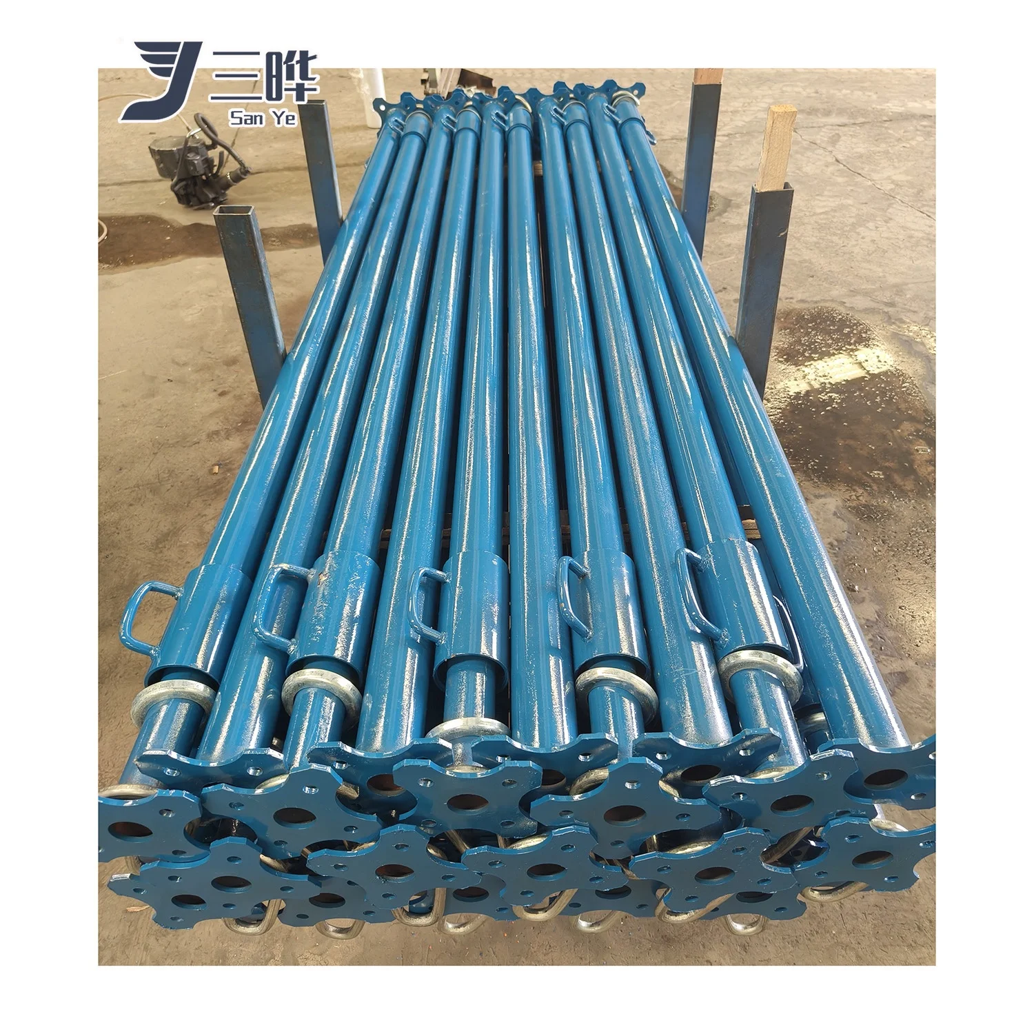 SANYE Cup Type Support Beam Formwork Telescopic Adjustable Shoring Props Store Steel Prop For Scaffold Shuttering