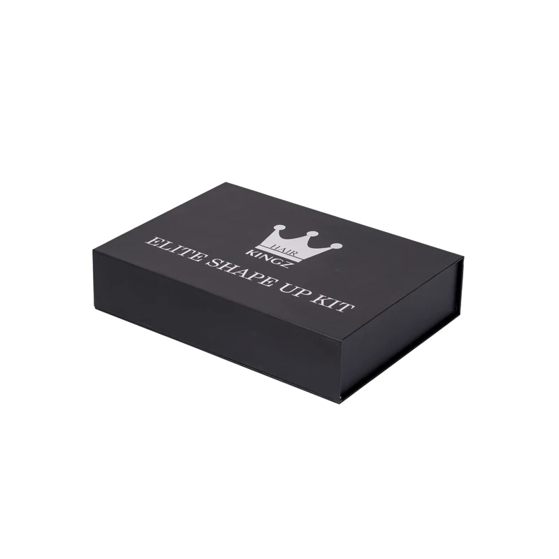 Customized Print Black Rigid Paper Box Wholesale Recyclable Magnetic Gift Box