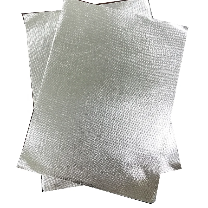 Fire Resistant Cloth Double Sided Aluminum Foil Fabric Glass Fiber Cloth Coated for fireproof