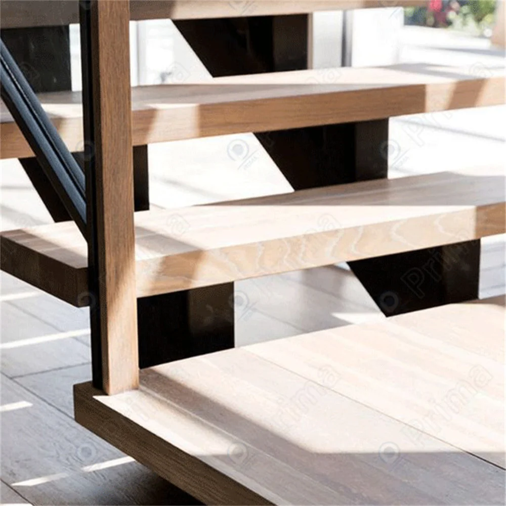 Building Materials Wall Stairs Led Light Step Indoor Original Wood Staircase