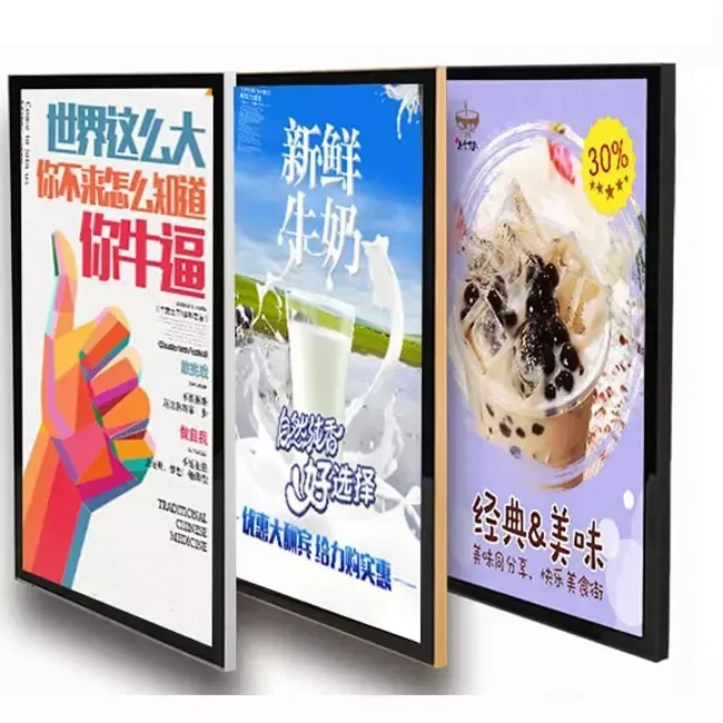 Slim Snap Frame Customized Backlit Frameless Fabric Display Advertising slim frame  Led Seg Slim Light Boxes For Shopping Mall