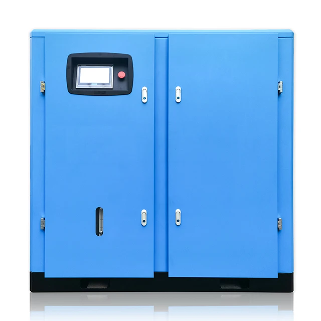 75kw 100hp high pressure silent screw air compressor for power plant