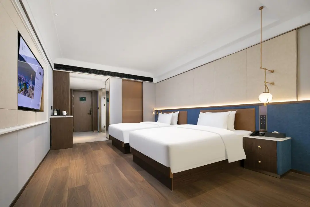 Shiyi Modern Design Customized Hotel Furniture Bedroom Sets Custom Melamine Panel 3-5 Star Luxury Hotel Bedroom Furniture