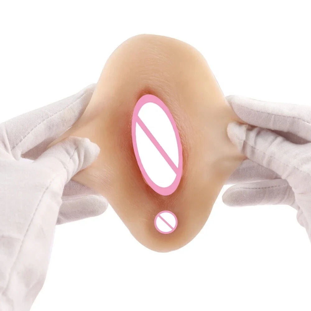 Fake men to woman Artificial camel toe crossdresser vagina pads silicone boy to girl male cosplay gaff penis hiding pads