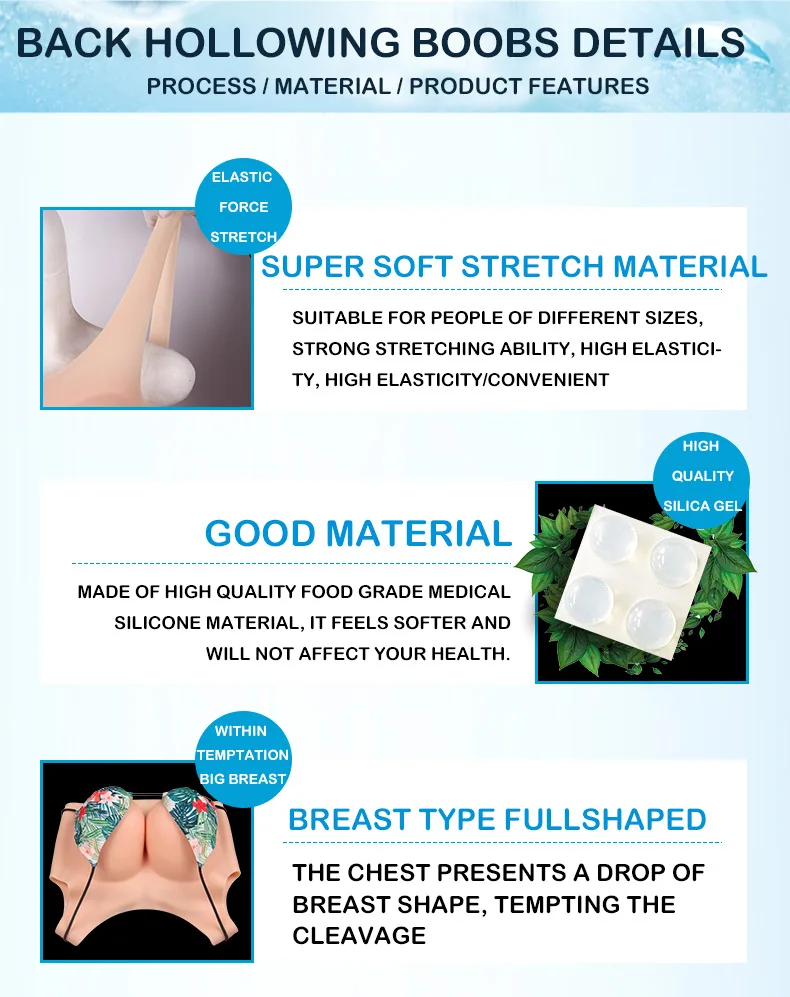 2019 BCDEG Cup Not Stuffy Huge Realistic Silicone Breast Forms Artificial  Boobs For Crossdresser Transgender Shemale Drag-Queen