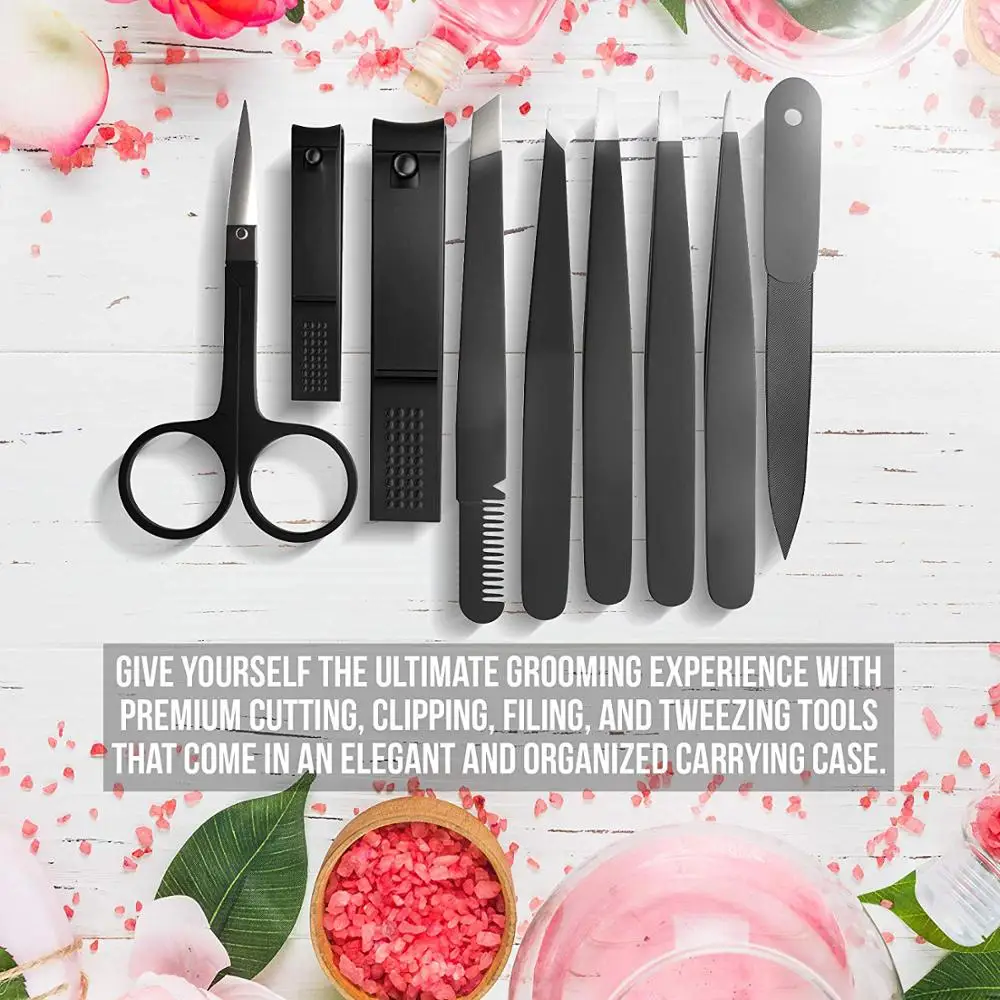
Professional 9pcs Nail Clipper Set Pedicure Manicure Set for Women 