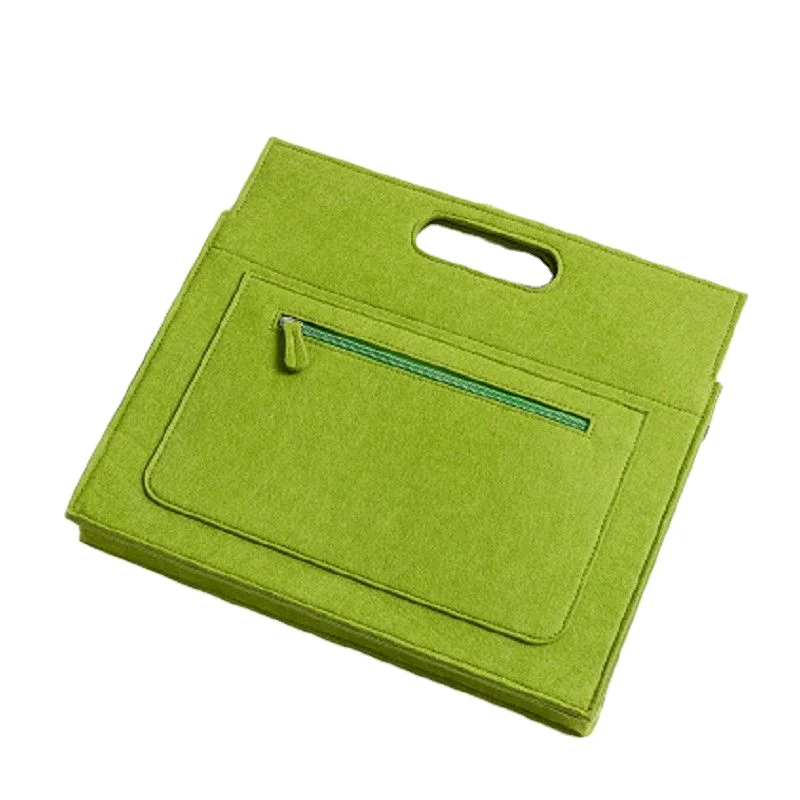 Promotional High Quality Felt Business Sleeve Envelop Bag Handling Computer Bag Sleeve Carrying Case Cover Briefcase