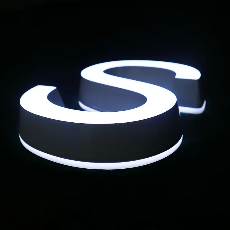 Custom advertising Light outdoor shop sign waterproof advertising led modules 3D sign light box advertising sign 3d acrylic