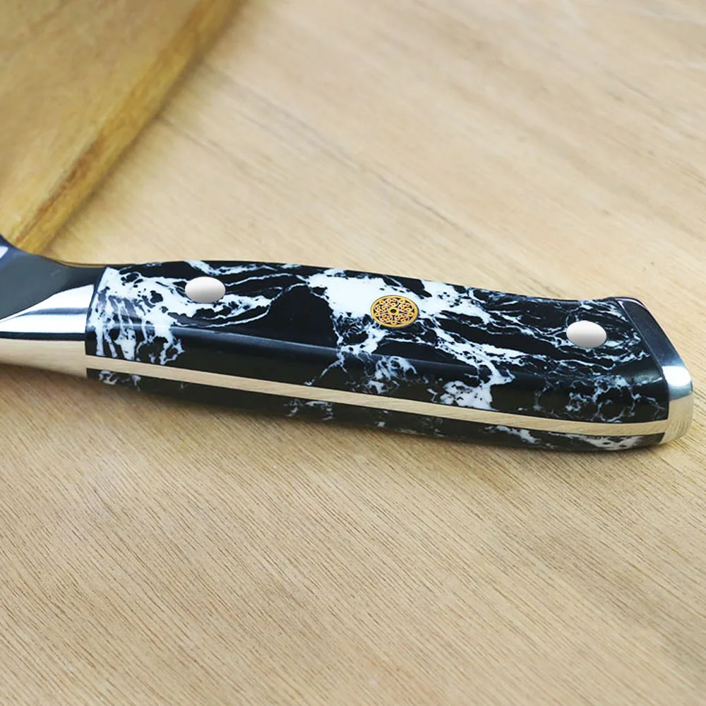 4 pcs Turquoise black Stone Handle Damascus Steel Kitchen steak Knife set