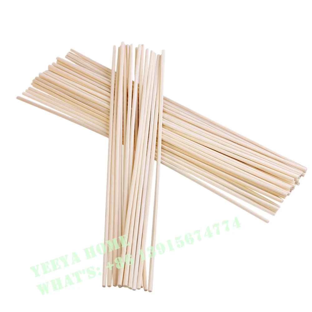 Premium Wholesale 3mm 4mm Thick Thin Perfume Diffuser Natural Black Rattan Reed Sticks for Reed Diffuser